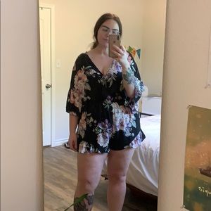 Forever 21 floral romper